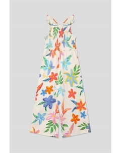 Комбинезон хлопковый с эластичным верхом и принтом Desigual