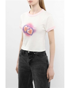 Футболка хлопковая с принтом Hugo blue