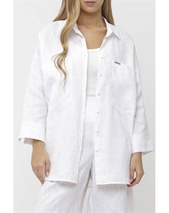 Рубашка льняная с карманами Fabretti