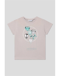 Футболка хлопковая с принтом Mayoral