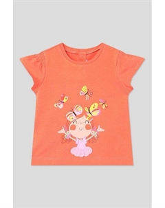 Футболка хлопковая с принтом Mayoral