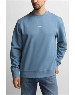 Свитшот хлопковый с логотипом Boss