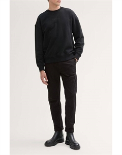 Брюки хлопковые с карманами зауженные Tom tailor