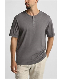 Футболка хлопковая с воротником на пуговицах Marc o'polo