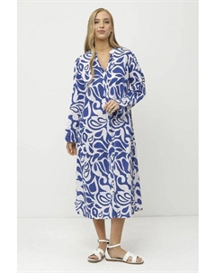 Туника-рубашка хлопковая с принтом Fabretti