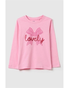 Лонгслив хлопковый с принтом Ovs