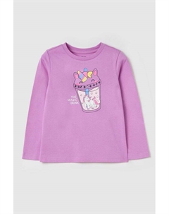 Лонгслив хлопковый с принтом Ovs