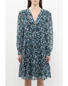 Платье с v-вырезом и принтом Boss