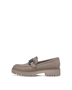 Туфли лоферы кожаные с пряжкой Tamaris