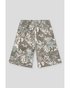 Шорты на эластичном поясе с принтом Adidas