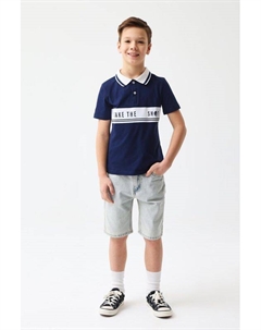 Поло хлопковое с полосой Смена