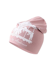 Шапка-бини хлопковая с принтом Андерсен