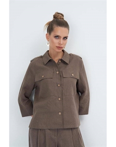 Жакет льняной с карманами Electrastyle