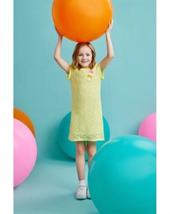 Платье хлопковое с коротким рукавом Gioco