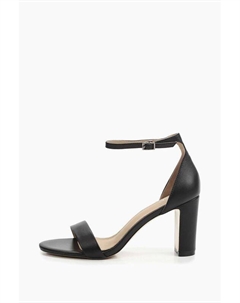 Босоножки кожаные на каблуке с ремешком Abricot