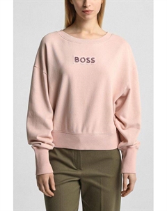 Свитшот хлопковый с логотипом Boss