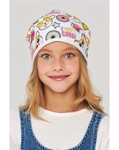 Шапка-бини хлопковая с принтом Totti