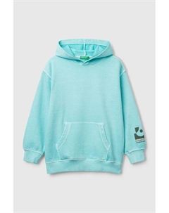Худи хлопковое с карманом Benetton