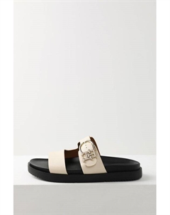 Сандалии кожаные с пряжкой Tommy hilfiger