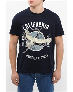 Футболка хлопковая с принтом Guess