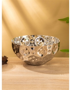 Миска граненая, 20×20×10 см, нержавеющая сталь Nobrand