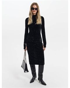 Бархатное платье с разрезом Love republic