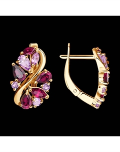 Серьги из золота с полудрагоценными вставками Sokolov