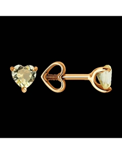 Серьги из золота с кварцами Sokolov
