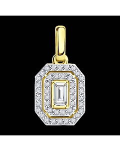 Подвеска из желтого золота с бриллиантами Sokolov