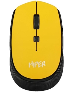 Мышь Wireless HOMW-085 1000-1600 dpi, оптическая, 4 кнопки, USB-приемник, 2,4 ГГц, желтый Hiper
