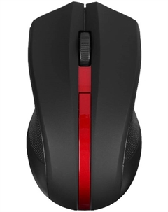 Мышь Wireless HOMW-073 1000 dpi, оптическая, 3 кнопки, USB-приемник, 2,4 ГГц, черный и красный Hiper