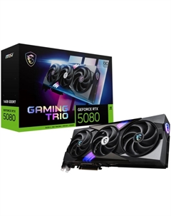 Видеокарта PCI-E GeForce RTX 5080 GAMING TRIO (RTX 5080 16G GAMING TRIO) 16GB GDDR7 256bit 2625/30000MHz HDMI 3*DP Msi