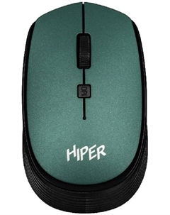Мышь Wireless HOMW-084 1000-1600 dpi, оптическая, 4 кнопки, USB-приемник, 2,4 ГГц, темно-зеленый Hiper