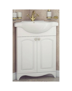 Тумба под раковину Классика 65 SD-00000316 угловая Белая Corozo