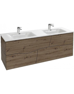 Тумба под раковину Sherwood 140 EB1835RU-P13 подвесная Состаренный дуб Jacob delafon