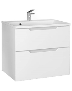 Тумба под раковину Wector 70 Wct.01.70/P/W/MD подвесная Белая Raval