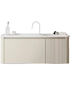 Тумба с раковиной Sella 80 10311 подвесная Слоновая кость Ceruttispa