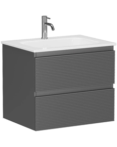 Тумба под раковину Folk 60 FL60GS подвесная Grey soft Sancos