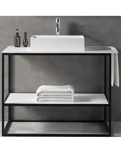 Консоль под раковину Stein 100 AS2631 Белая матовая Abber