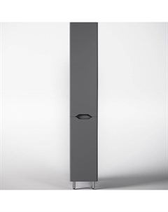 Шкаф пенал Марелла 30 Люкс Plus СС-00002420 с бельевой корзиной Серый матовый антискрейтч Style line