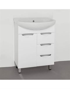 Тумба под раковину Жасмин 65 Белый глянец Style line