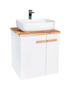 Тумба под раковину Мюнхен 70 VMUN70NBEL-T2STP подвесная Белая матовая Viant