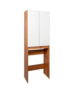 Шкаф пенал Бостон 65 VBOS645-SHSM над стиральной машиной Белый Дуб Вотан Viant