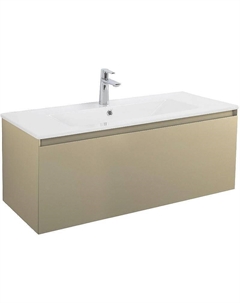 Тумба под раковину Latina 100 AM-Latina-1000-1C-SO-BGM подвесная Серо-бежевая матовая Art&max