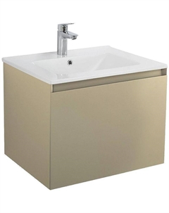 Тумба под раковину Latina 60 AM-Latina-600-1C-SO-BGM подвесная Серо-бежевая матовая Art&max