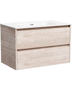 Тумба под раковину Libra 80 LB80EG подвесная Дуб галифакс натуральный Sancos