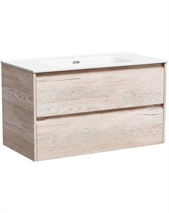 Тумба под раковину Libra 90 LB90EG подвесная Дуб галифакс натуральный Sancos