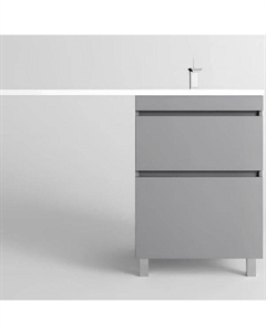 Тумба под раковину Даллас Леон 120 Люкс Plus СС-00002450 Серая Style line
