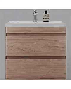 Тумба под раковину Атлантика 70 Люкс Plus СС-00002341 подвесная Ясень перламутр Style line