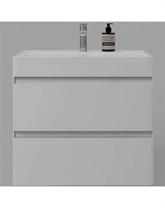 Тумба под раковину Атлантика 70 Люкс Plus СС-00002339 подвесная Белая матовая антискрейтч Style line